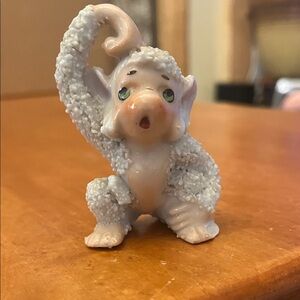Textured Ceramic Monkey Figurine - Vintage- Japan 1920’s to 1930’s